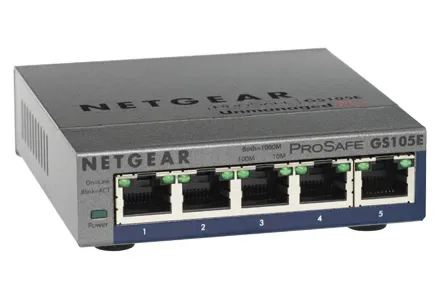 GS105PE-100NAS - Netgear ProSafe GS105PE 5-Port Ethernet Switch