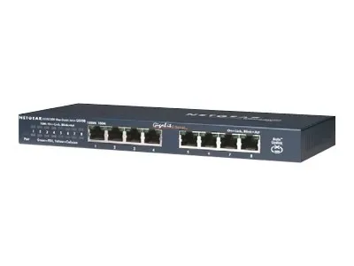GS108T-100EUS - Netgear ProSafe GS108T 8-Port Gigabit Smart Switch 8 x 10/100/1000Base-T LAN Ethernet Switch