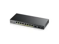 GS1100-10HP - ZyXEL 8-port GbE Unmanaged PoE Switch with GbE Uplink
