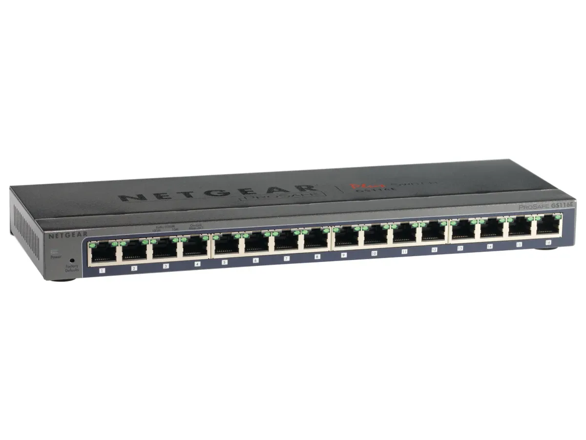 GS116E-200PES - Netgear ProSafe Plus GS116E 16-Port No Ethernet Switch