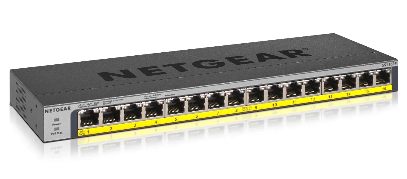 GS116PP-100AJS - Netgear GS116PP 16-Port No Ethernet Switch
