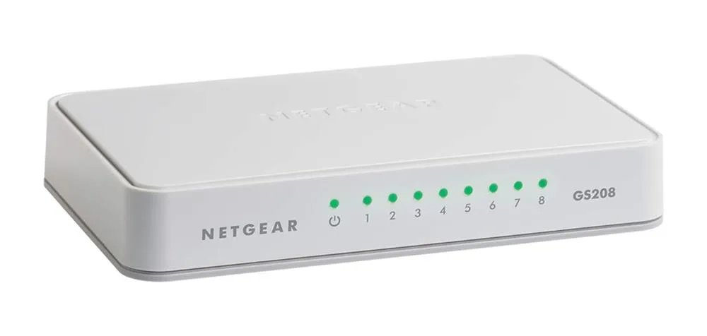 GS208 - Netgear 8-Port No Ethernet Switch