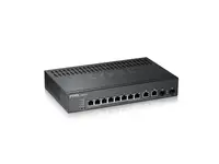GS2220-10 - ZyXEL 8-port GbE L2+ Switch with GbE Uplink