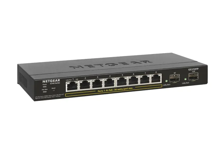 GS310TP-100NAS - Netgear GS308TP 8-Port Ethernet Switch