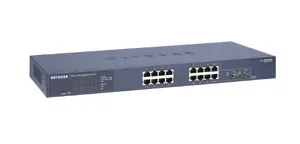 GS716TAU - Netgear ProSafe GS716T Gigabit Smart Ethernet Switch 2 x SFP (mini-GBIC) Shared 16 x 10/100/1000Base-T LAN