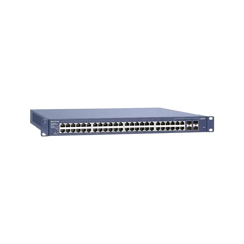Netgear GS748TP ProSafe GS748TP 48 x RJ-45 Ports PoE 1000Base-T + 2 x Ports SFP + 2 x Combo Gigabit SFP 1U Rack-mountable Layer 3 Managed Smart Gigabit Ethernet Network Switch