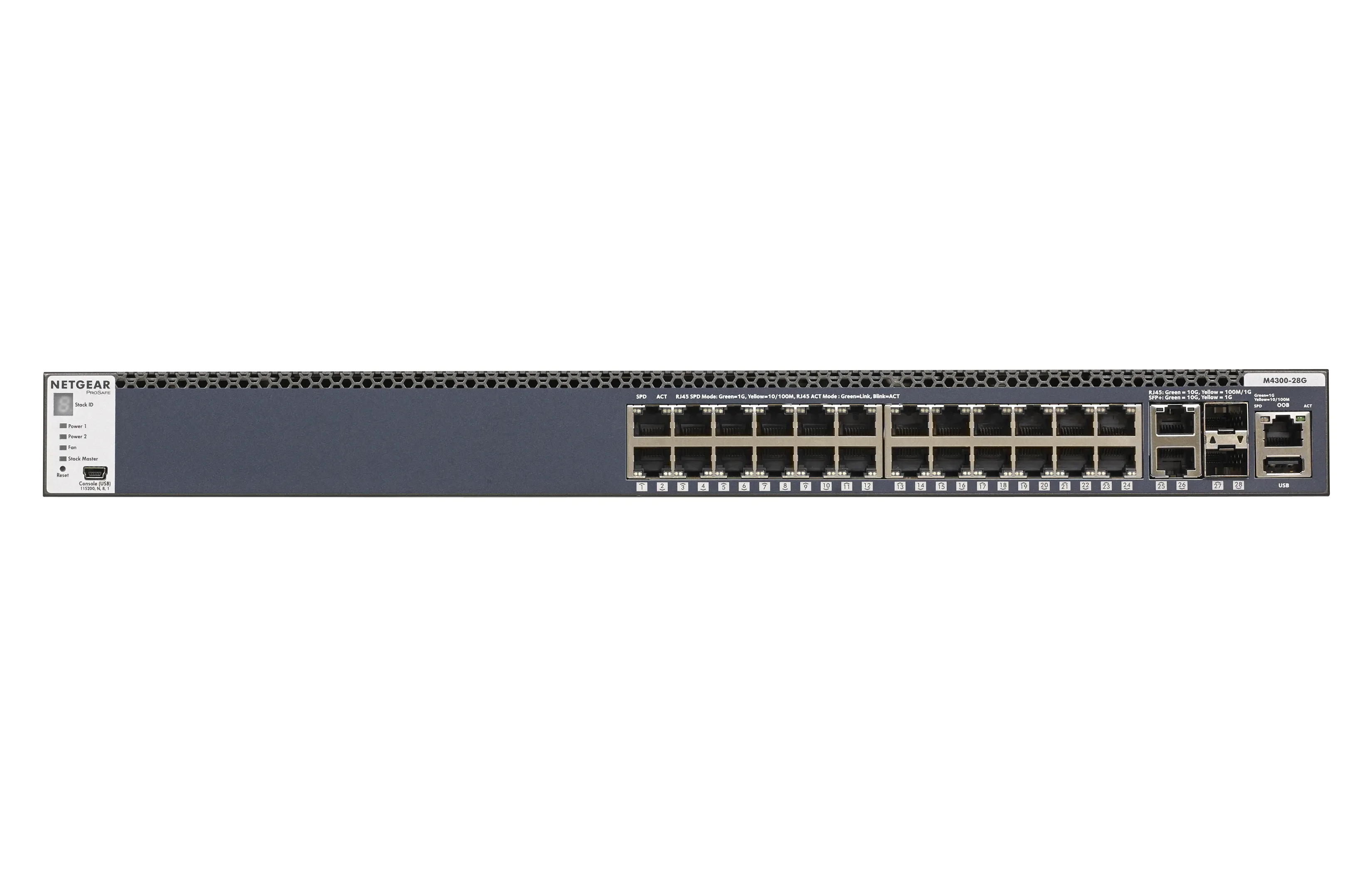 GSM4328S-100AJS - Netgear ProSafe M4300-28G 24-Port Layer 3 Switch