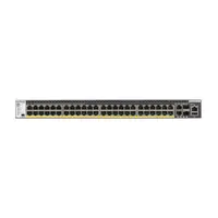 GSM4352PB - NetGear M4300-52G-POE+ 48-Ports PoE+, 2x 10GBase-T with 2x SFP+ Stackable Managed Switch