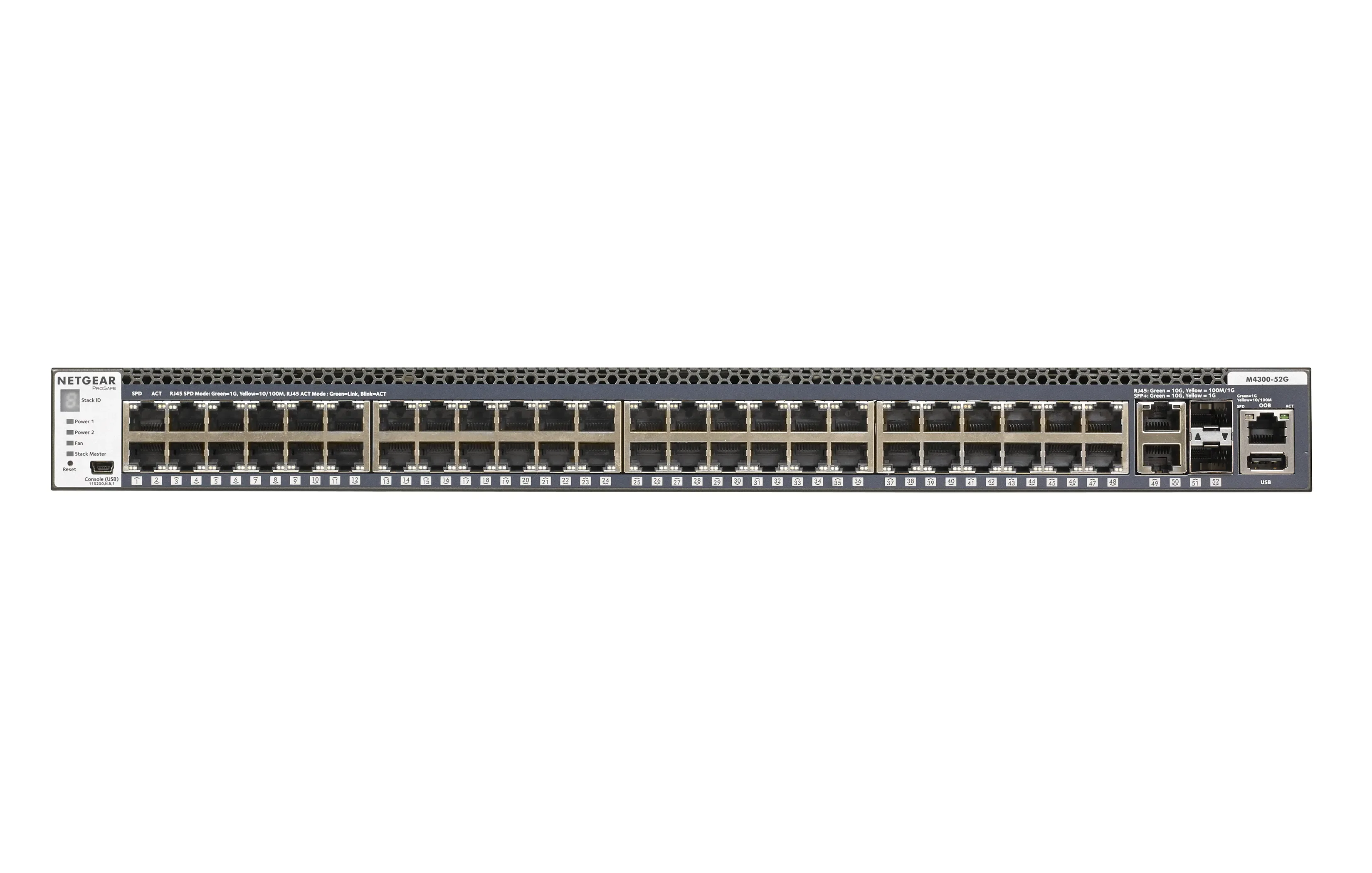 GSM4352S-100NES - Netgear ProSafe M4300-52G (GSM4352S) 50-Port Layer 3 Network Switch