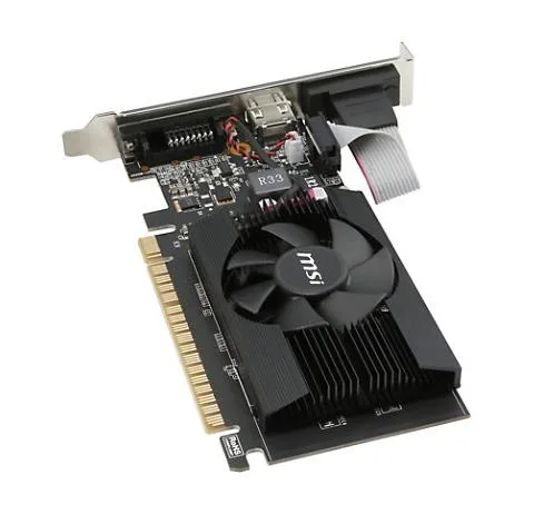 GT7102GD5LP - MSI Nvidia GeForce GT 710 2GB GDDR5 64-Bit HDMI / D-Sub / Dual-Link DVI-D PCI Express 2.0 x16 Video Graphics Card