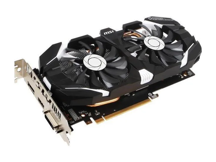 GTX10606GTOCV1 - MSI Nvidia GeForce GTX 1060 6GB GDDR5 192-Bit HDMI / DisplayPort / Dual-Link DVI-D PCI Express 3.0 x16 Video Graphics Card
