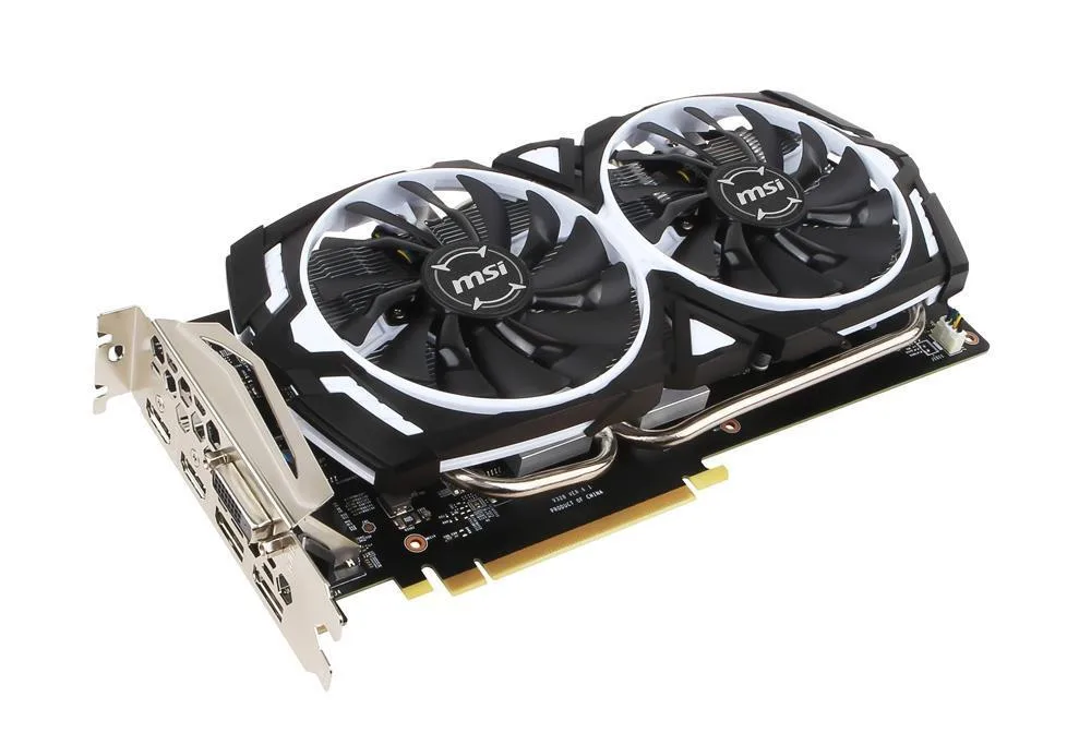 GTX1060ARMOR6GOC - MSI Nvidia GeForce GTX 1060 6GB GDDR5 192-Bit HDMI / 3x DisplayPort / Dual-Link DVI-D PCI Express 3.0 x16 Video Graphics Card