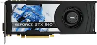 GTX9804GD5OCV1 - MSI GeForce GTX 980 4GB GDDR5 256-Bit PCI Express x16 3.0 DVI/ HDMI/ DisplayPort Video Graphics Card