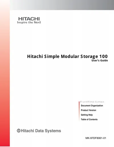 H043-100266-01.P - Hitachi Simple Modular Storage 100 Hard Drive Array 1.16TB 8 x 146GB SAS