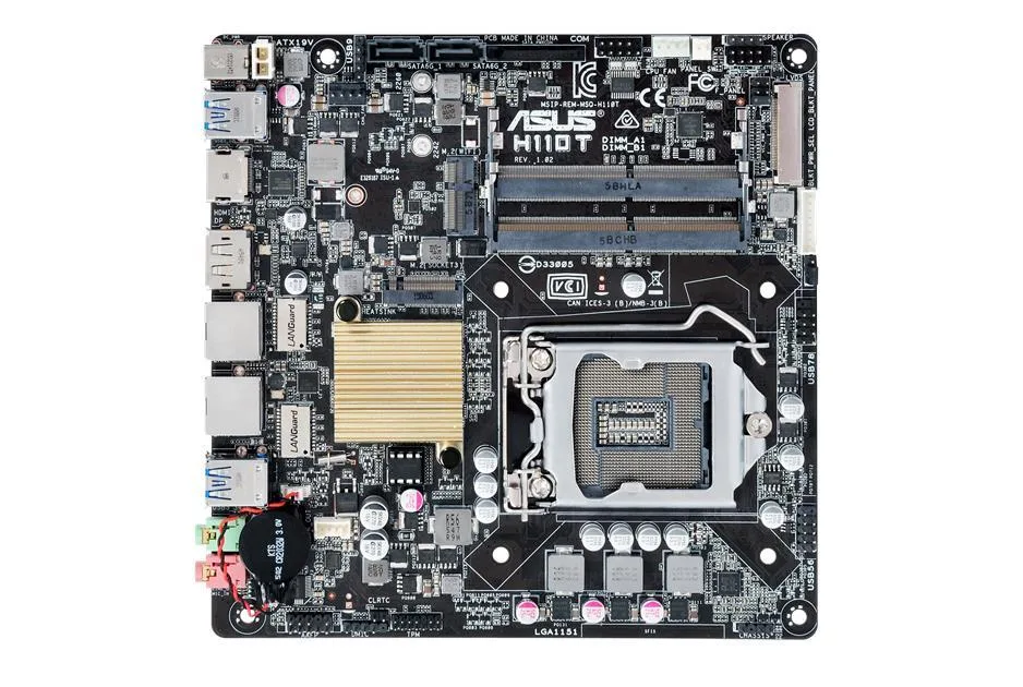 Asus H110T/CSM Desktop Motherboard Intel H110 Chipset Socket H4 LGA-1151