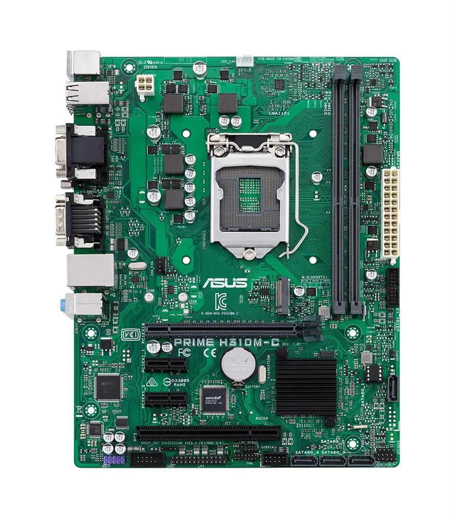 Asus H310M-C/CSM Prime Desktop Motherboard Intel H310 Chipset Socket H4 LGA-1151