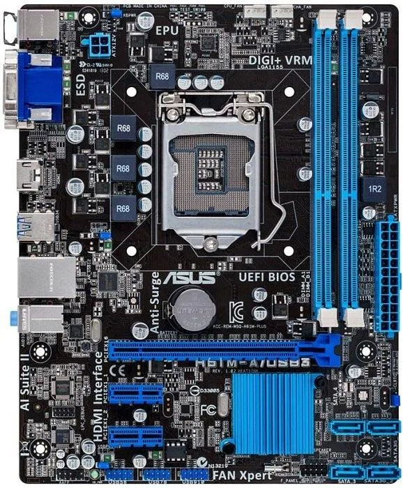 Asus H61M-A/USB3 Desktop Motherboard Intel H61(B3) Express Chipset Socket H2 LGA-1155