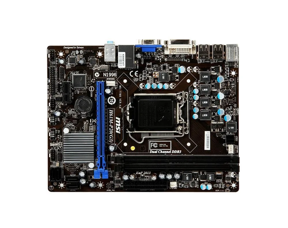 H61M-P20-G3 - MSI Socket LGA 1155 Intel H61 Chipset DDR3 2x DIMM 2x SATA 3.0Gb/s Micro-ATX Motherboard