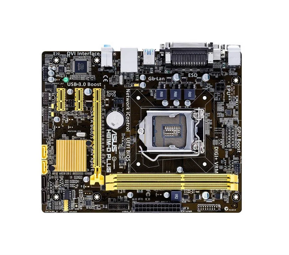 H81M-D PLUS - Asus Desktop Motherboard Intel H81 Chipset Socket H3 LGA-1150