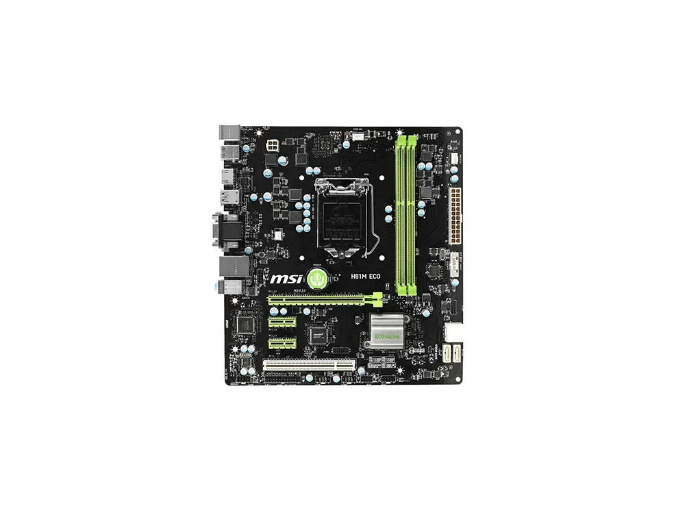 H81M ECO - MSI Desktop Motherboard Intel H81 Chipset Socket H3 LGA-1150