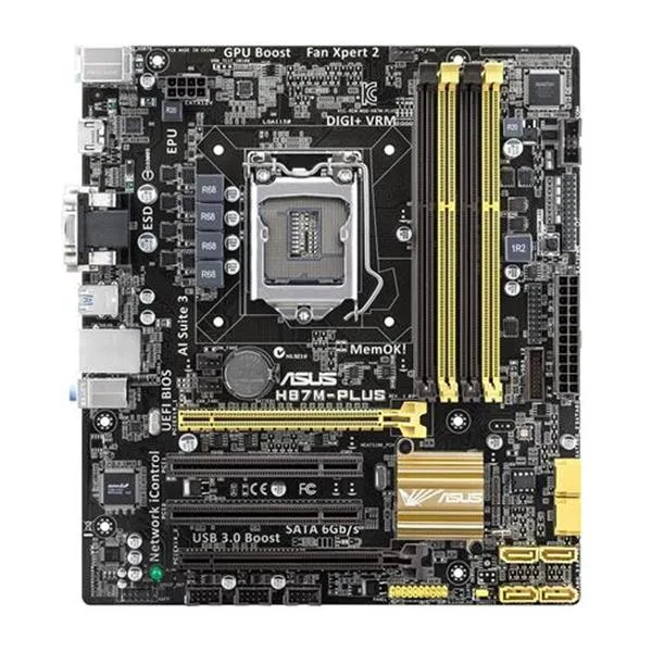 Asus H87M-PLUS/CSM Desktop Motherboard Intel H87 Express Chipset Socket H3 LGA-1150 Retail Pack