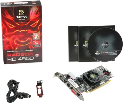 HD-455X-ZAF2 - XFX Radeon HD 4550 1GB 64-Bit DDR2 PCI Express 2.0 x16 HDCP Ready Low Profile Ready Video Graphics Card