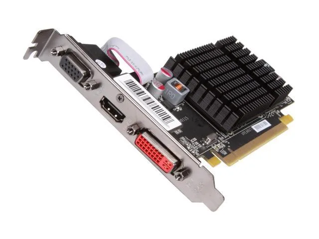 HD-545X-ZAF2 - XFX Radeon HD 5450 1GB 64-Bit DDR3 PCI Express 2.1 x16 DisplayPort/ D-Sub/ DVI/ HDCP Ready/ Low Profile Ready Video Graphics Card