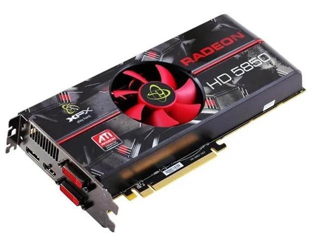 HD-585X-ZNFA - XFX Radeon HD 5850 1GB DDR5 PCI Express 2.0 Dual DVI/ HDMI Video Graphics Card