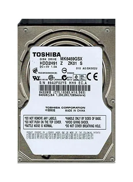 HDD2H91Z - Toshiba 640GB 5400PM SATA 3Gb/s 2.5-inch Hard Drive