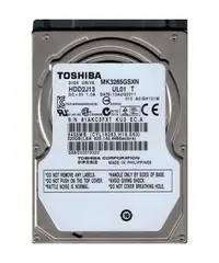 HDD2J13 - Toshiba 320GB 5400RPM SATA 3Gb/s 8MB Cache 2.5-inch Hard Drive