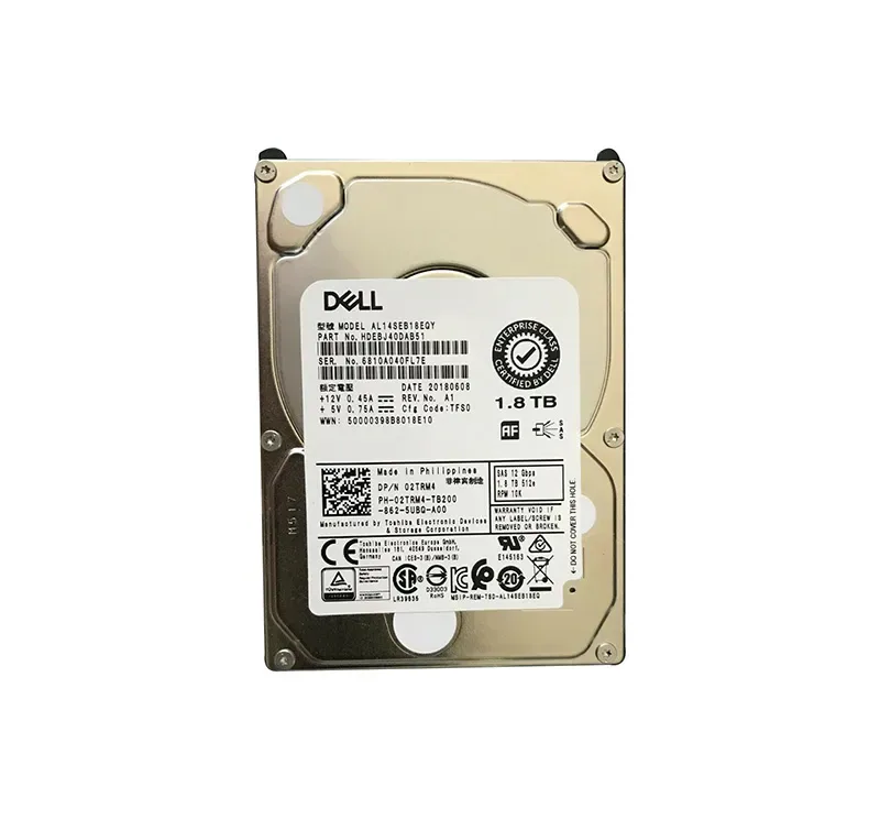 HDEBJ40DAB51 - Toshiba 1.8TB SAS 12Gb/s 10000RPM 128MB Cache 2.5-inch Hard Drive