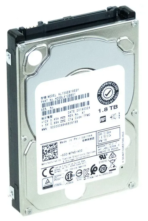 HDEBL41DAB51F - Toshiba 1.8TB SAS 12Gb/s 10000RPM 128MB Cache 2.5-inch Hard Drive