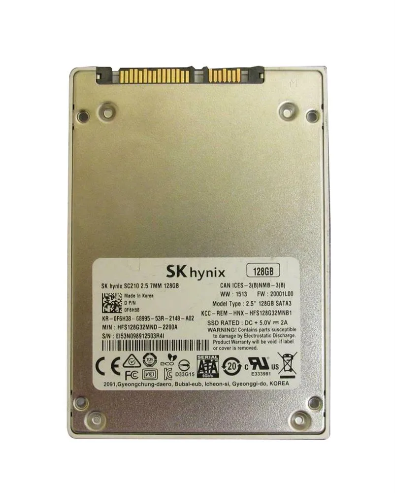 HFS128G32MND-2200A - Hynix 128GB Multi-Level Cell (MLC) SATA 6Gb/s 2.5-inch Solid State Drive