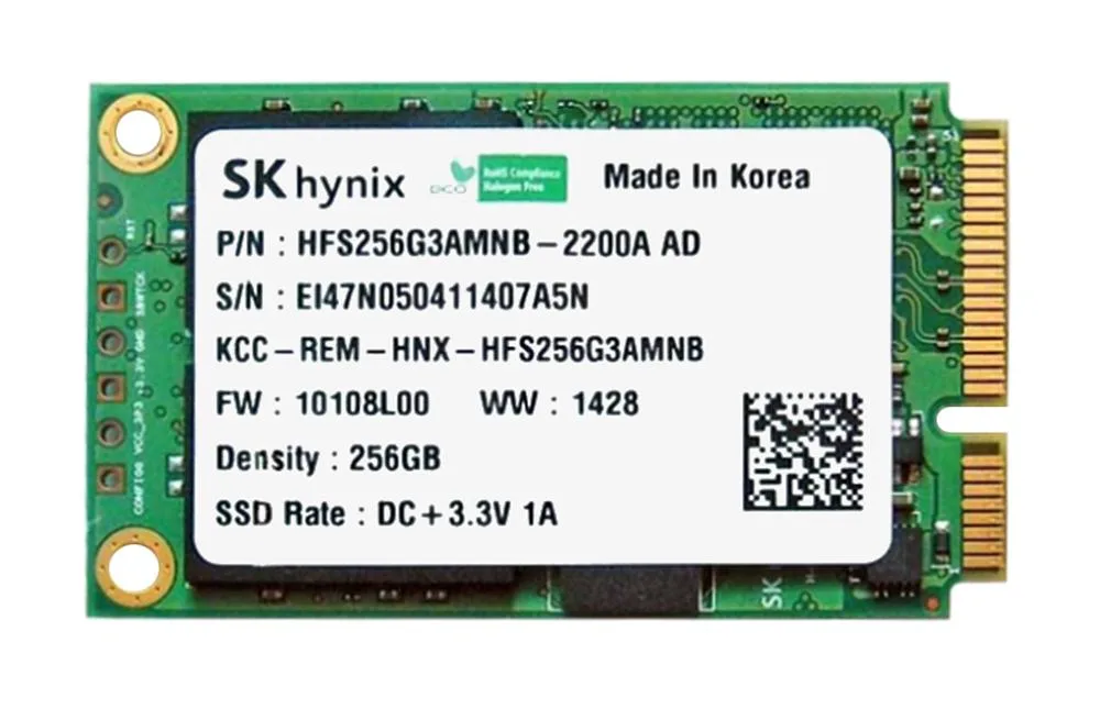 HFS256G3AMNB-2200A - Hynix SH920 256GB MLC SATA 6Gb/s mSATA Solid State Drive