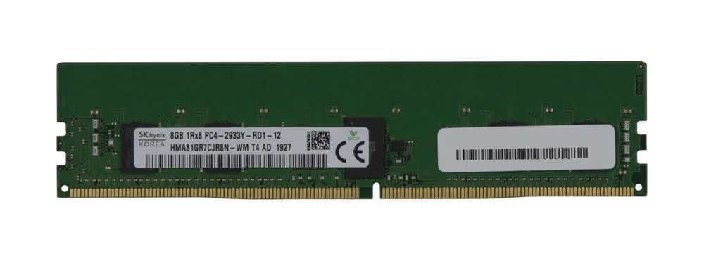 HMA81GR7CJR8N-WMT4-AD - Micron 8GB PC4-23400 DDR4-2933MHz ECC Registered CL21 RDIMM 1.2V Single-Rank Memory Module