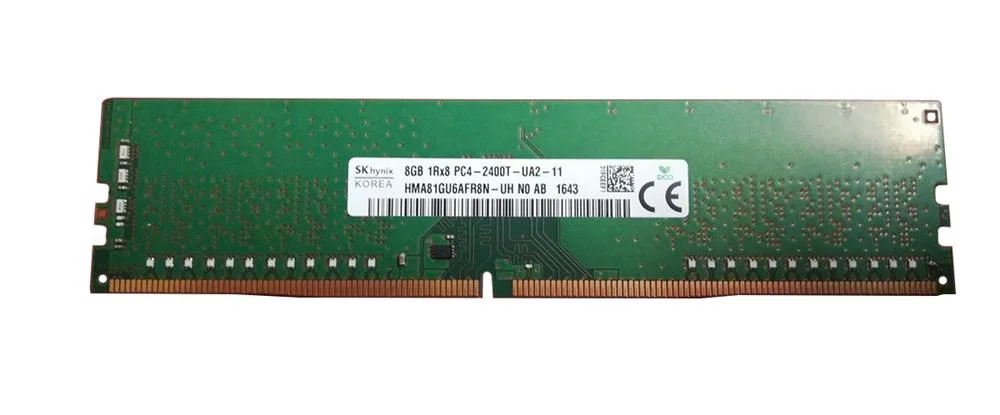 HMA81GU6AFR8N-UHN0-AB - Hynix 8GB PC4-19200 DDR4-2400MHz non-ECC Unbuffered CL17 UDIMM 1.2V Single-Rank Memory Module