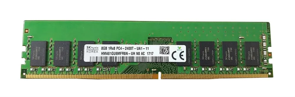 HMA81GU6MFR8N-UHN0-AC - Hynix 8GB PC4-19200 DDR4-2400MHz non-ECC Unbuffered CL17 UDIMM 1.2V Single-Rank Memory Module