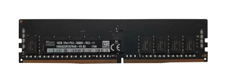 HMA82GR7AFR4N-VKB3AA - Hynix 16GB DDR4-2666MHz PC4-21300 ECC Registered CL19 288-Pin RDIMM 1.2V Dual Rank Memory Module