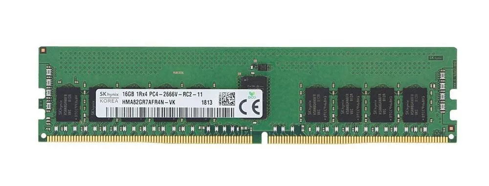 HMA82GR7AFR4N-VKTFAA - Hynix 16GB DDR4-2666MHz PC4-21300 ECC Registered CL19 288-Pin RDIMM 1.2V Dual Rank Memory Module