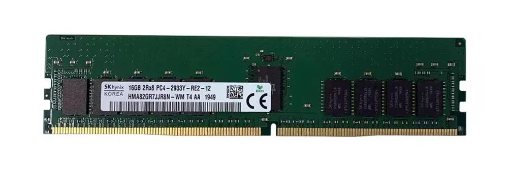 HMA82GR7JJR8N-WMT4AA - Hynix 16GB DDR4-2933MHz PC4-23400 ECC Unbuffered CL21 288-Pin UDIMM 1.2V Dual Rank Memory Module
