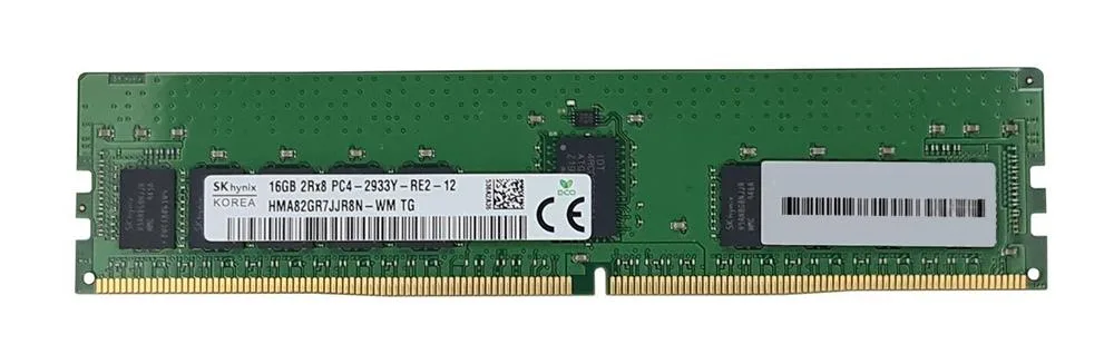 HMA82GR7JJR8N-WMTGAC - Hynix 16GB DDR4-2933MHz PC4-23400 ECC Unbuffered CL21 288-Pin UDIMM 1.2V Dual Rank Memory Module