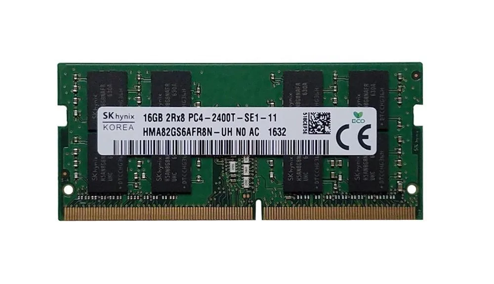 HMA82GS6AFR8N-UHNAAB - Hynix 16GB DDR4-2400MHz PC4-19200 Non-ECC Unbuffered CL17 260-Pin SODIMM 1.2V Dual Rank Memory Module