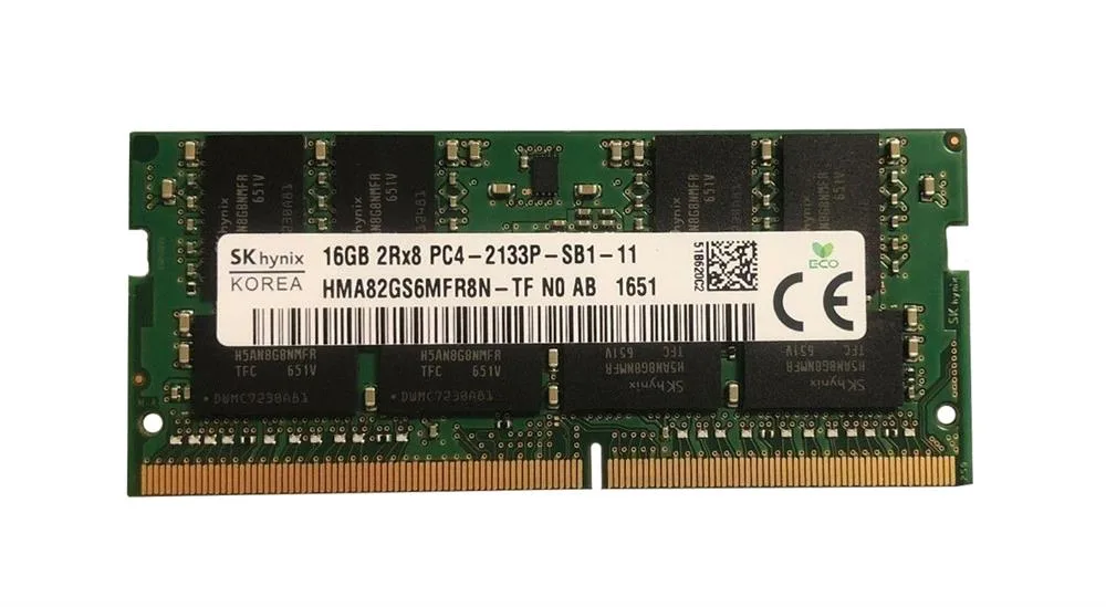 HMA82GS6MFR8N-TFN0-AB - Hynix 16GB PC4-17000 DDR4-2133MHz non-ECC Unbuffered CL15 SoDIMM 1.2V Dual-Rank Memory Module