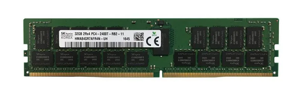 HMA84GR7AFR4N-UHCDAC - Hynix 32GB DDR4-2400MHz PC4-19200 ECC Registered CL17 288-Pin RDIMM 1.2V Dual Rank Memory Module