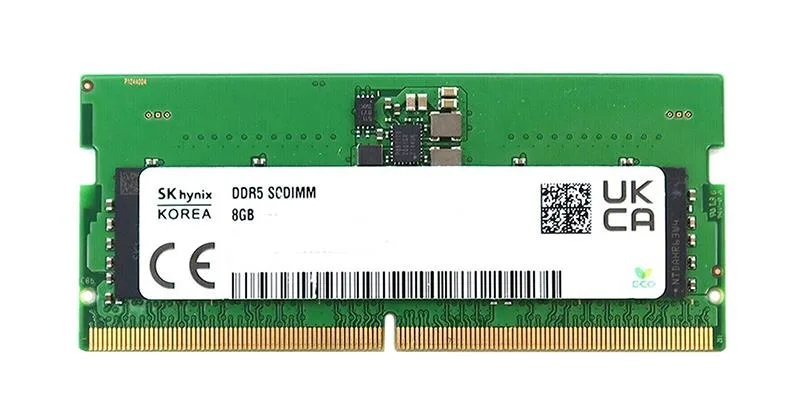 HMCG66MEBSA095NBA - Hynix 8GB DDR5-4800MHz PC5-38400 Non-ECC Unbuffered CL40 262-Pin SODIMM 1.1V Single Rank Memory Module