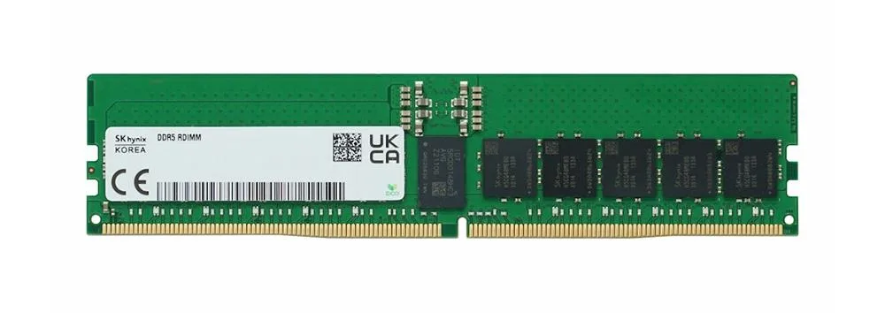 HMCG84MEBQA107N - Hynix 32GB DDR5-4800MHz/PC5-38400 ECC Registered CL40 288-Pin RDIMM 1.1V Dual Rank Memory Module