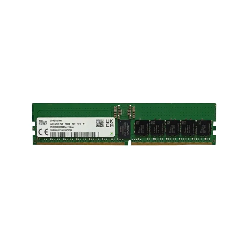 HMCG88MEBRA174N - Hynix 32GB DDR5-4800MHz/PC5-38400 ECC Registered CL40 288-Pin RDIMM 1.1V Dual Rank Memory Module