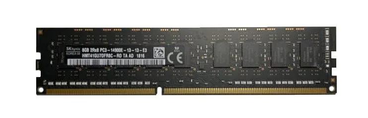 HMT41GU7DFR8C-RDTA - Hynix 8GB DDR3-1866MHz PC3-14900 ECC Unbuffered CL13 240-Pin UDIMM 1.5V Dual Rank Memory Module
