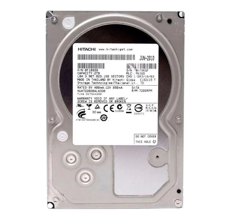 HUS722020ALA330 - Hitachi 2TB 7200RPM SATA 3Gb/s 32MB Cache 3.5-inch Hard Drive