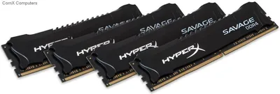 Kingston Technology HX426C15SBK4/64 64GB Kit (4 X 16GB) DDR4-2666MHz PC4-21300 non-ECC Unbuffered CL13 288-Pin DIMM 1.2V